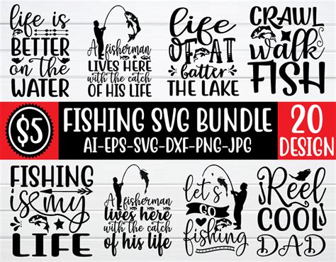 Fishing Svg Bundle By Bdb Graphics Thehungryjpeg