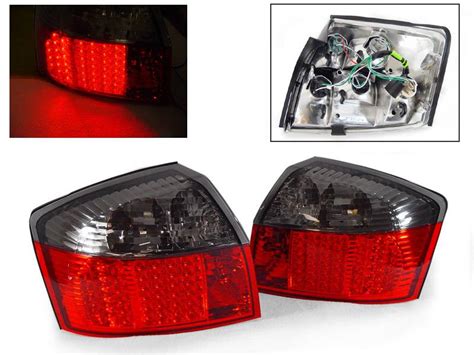 Audi A4 4D B6 Chassis Led Red Smoke DEPO Tail Lights