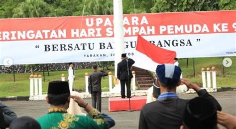 Upacara Sumpah Pemuda Wawali Kota Tarakan Ingin Pemuda Bersatu Bangun