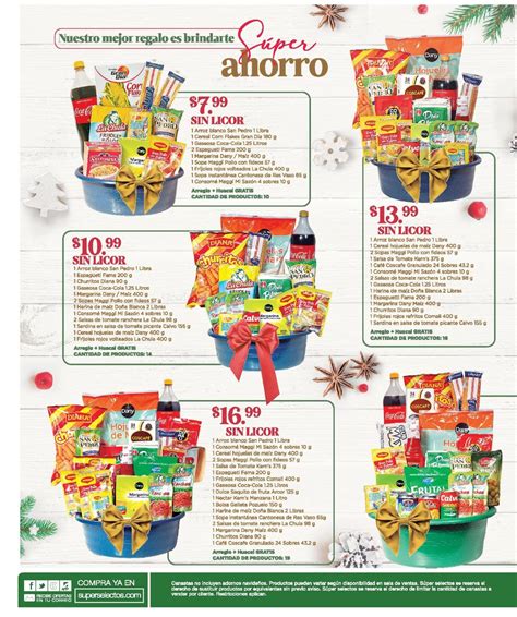 Oferta de Canastas Navideñas en Súper Selectos 21 Octubre TuOfertaSV