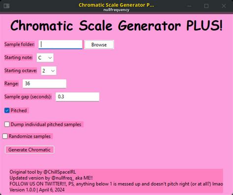 Chromatic Scale Generator Plus [friday Night Funkin ] [modding Tools]