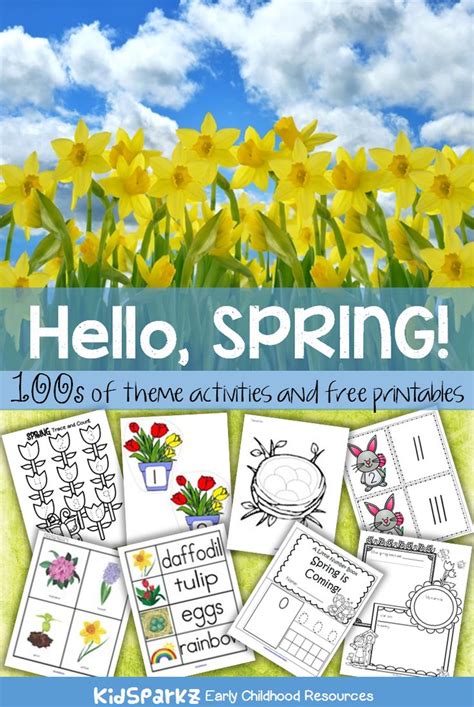 Spring Theme Activities And Printables For Preschool Pre K And