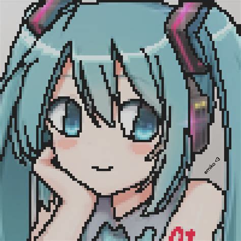 Hatsune Miku Pixel Art by H4cKz on DeviantArt