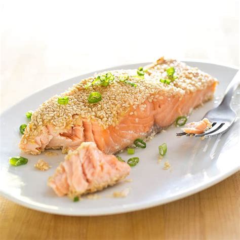 Sesame Crusted Salmon With Lemon And Ginger Cooks Illustrated Recipe