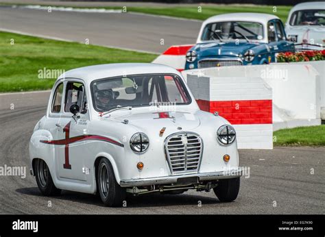 Austin A35 Racing At The Goodwood Revival Vintage Motor Car Racing