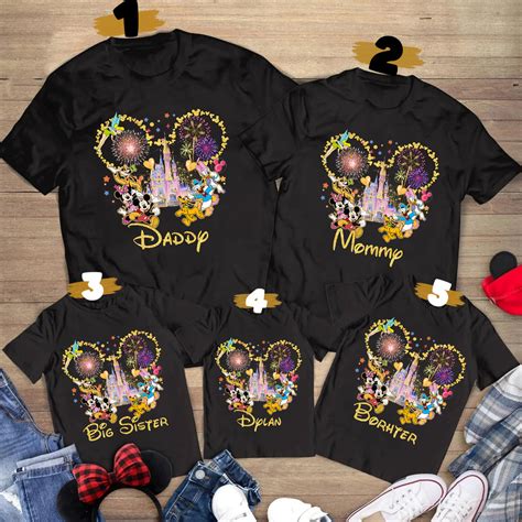 Personalized Disney Family Shirts, Customize Disney Family Matching ...