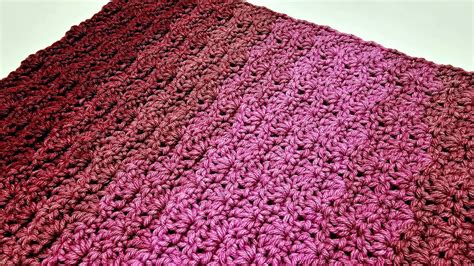 How To Crochet EASY Stitch For Blankets And Scarfs Crowned Shells