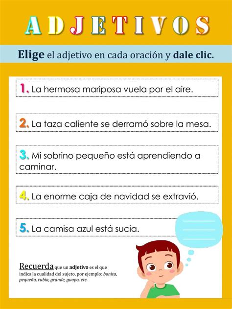 Adjetivos Online Exercise For Cuarto De Primaria Live Worksheets Nbkomputer