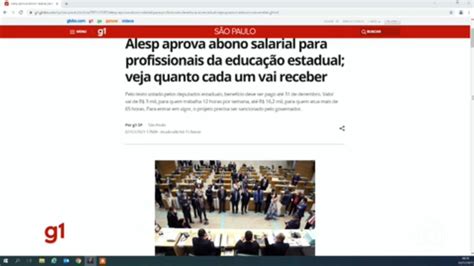 V Deo Alesp Aprova Abono Salarial Para Profissionais Da Educa O