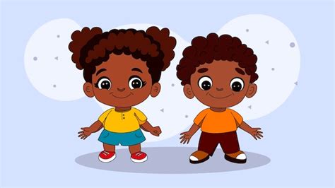 Premium Vector Two Children