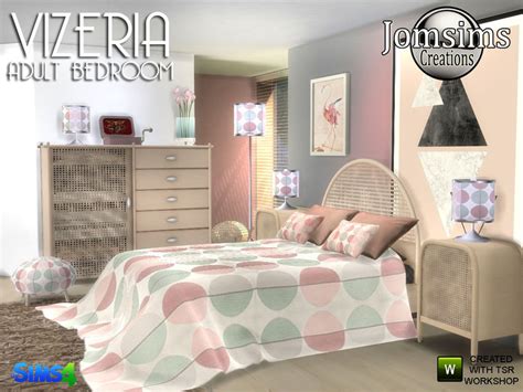 Sims 4 Ccs The Best Vizeria Adult Bedroom By Jomsims