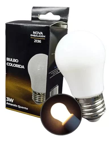 Kit L Mpadas Led Bolinha Branco Quente W Bivolt Camarim