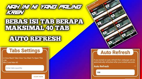 Aplikasi Penambah Jam Tayang Multi Web 40 TAB YouTube