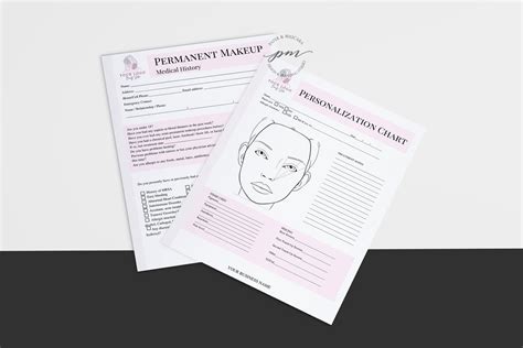 Editable Permanent Makeup Consent And Client Consultation Form Etsy