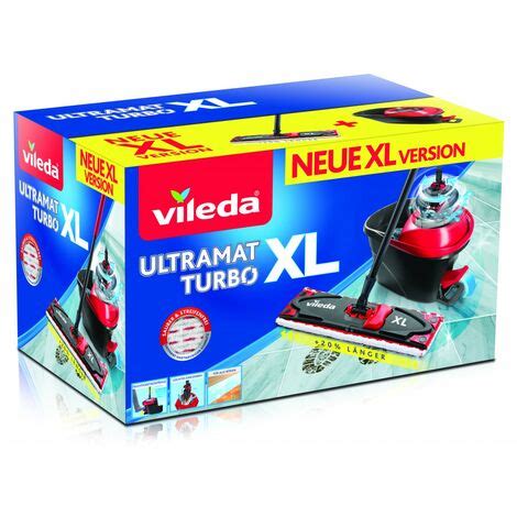 Vileda Ultramat Turbo Xl Bodenwischer Komplett Set Xl Eimer Mit