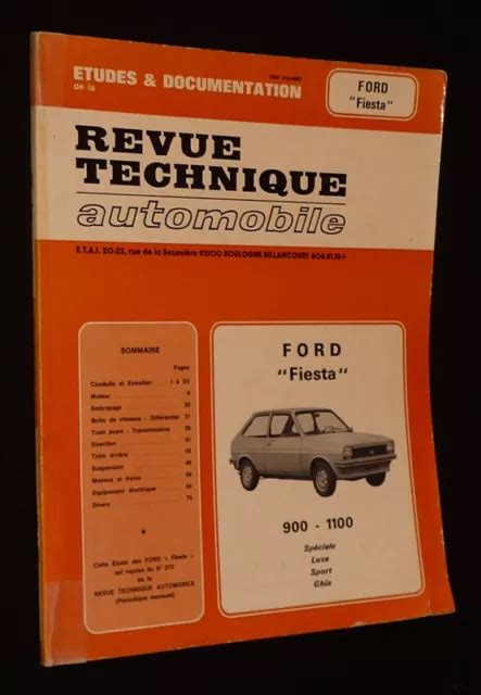 ETUDES ET DOCUMENTATION De La Revue Technique Automobile N373 2