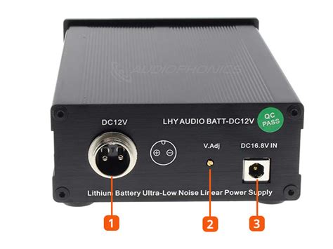 Lhy Audio Batt Dc Alimentation Lin Aire R Gul E Sur Batterie V A