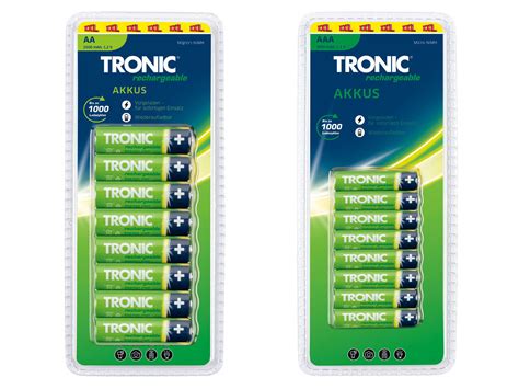 TRONIC Nabíjecí baterie 8 kusů Lidl cz