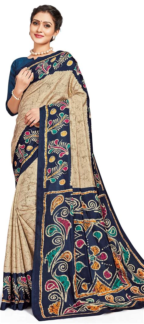 Casual Traditional Multicolor Color Crepe Silk Silk Fabric Saree