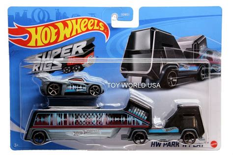 Hot Wheels Hauler Super Rigs Hw Park N Play Transport W Bassline