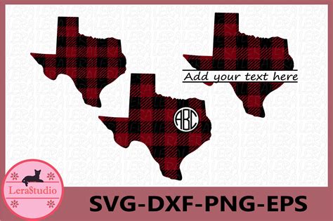 Texas State Buffalo Plaid Graphic By Lerastudio Creative Fabrica