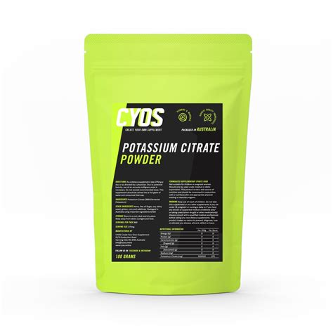 Potassium Citrate Powder · Create Your Own Supplement