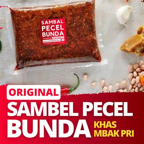 Jual Original Sambel Pecel Madiun Khas Mbak Pri Tidak Pedas Kab