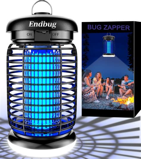 Bug Zapper With Auto Light Sensor Cordless And Rechargeable Mosquito Zapper Indoor