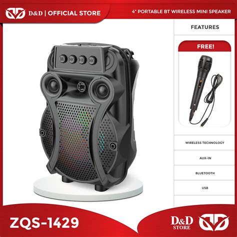 D D Sing E Zqs Mini Portable Bt Wireless Speaker Inch With