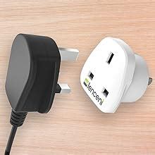 Lencent Uk To Us America Plug Adapter Pack Grounded Usa Visitors