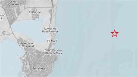 Terremoto Frente A Las Costas De Torrevieja Y Guardamar Informaci N