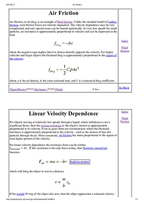 (PDF) Air Friction