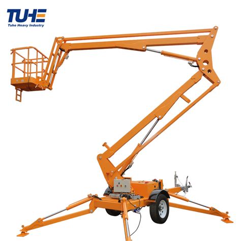 Battery Electric Hydraulic Man Cherry Picker Spider Towable Articulated