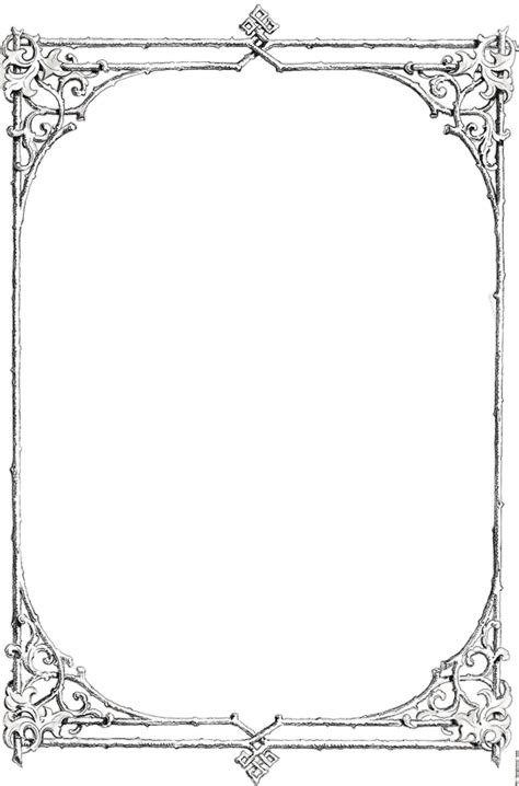 Fancy Border Vintage Decorative Picture Frame Clipart | PNG All