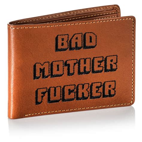 Bad Motherfucker Wallet In Tan Italian Inspired By Pulp Fiction