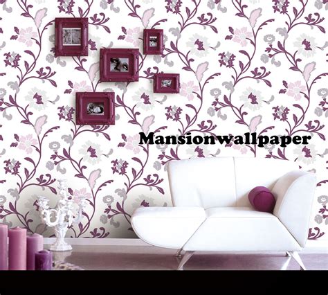 Wallpaper Dinding Ungu Purple Wallpaper Violet Wall Sticker Wall 652324 Wallpaperuse