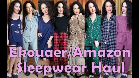 Ekouaer Amazon Holiday Loungewear Haul And Try On Youtube