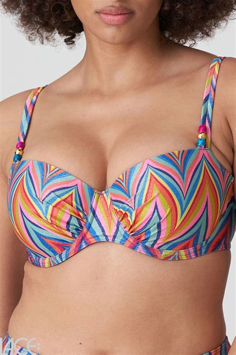 Primadonna Swim Kea Bikini Bandeau Beha D H Cup Rainbow Paradise Lace Lingerie Nl