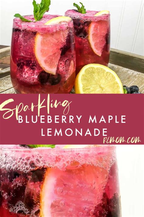 Sparkling Blueberry Maple Lemonade Real Momma Recipe Blueberry