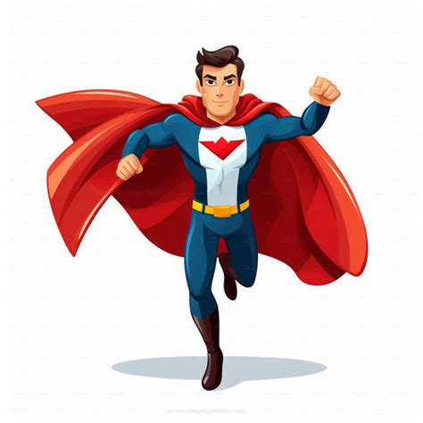 Hero Clipart in Minimalist Art Style Artwork: 4K Vector & PNG – IMAGELLA