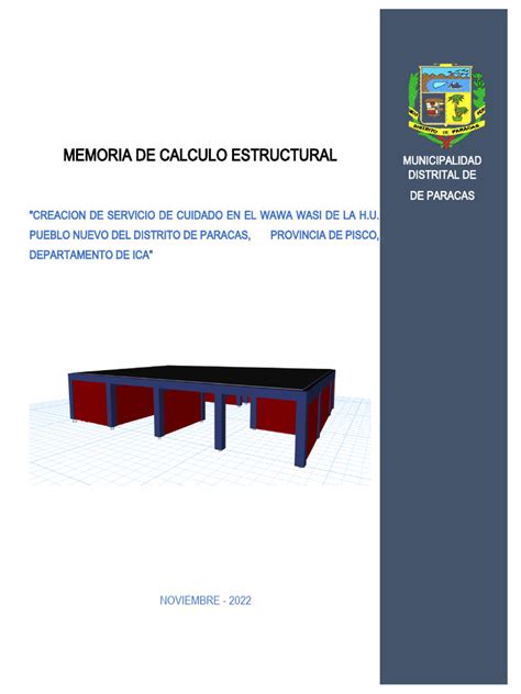 Memoria De Calculo De Estructuras Pdf Fundación Ingeniería Hormigón