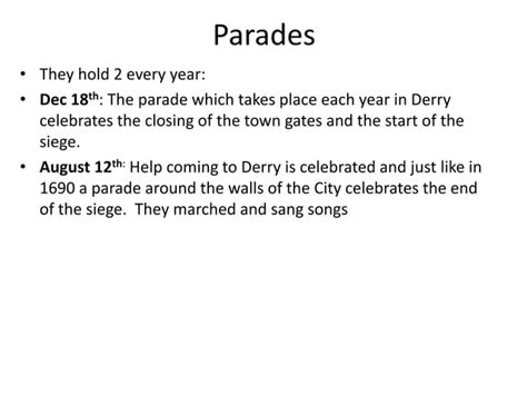 Apprentice Boys Of Derry Ppt