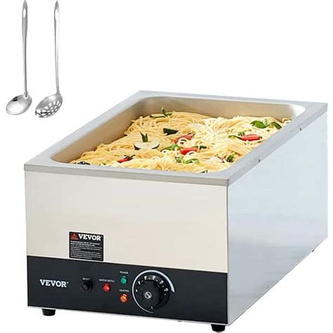 VEVOR Commercial Food Warmer 24 Qt Bain Marie 1200W Electric Buffet