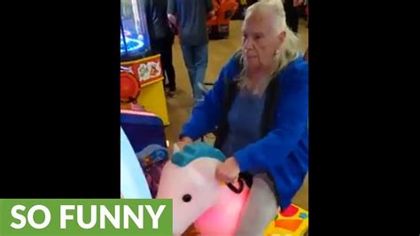 Elderly Woman Proves Youre Never Too Old To Have Fun Youtube