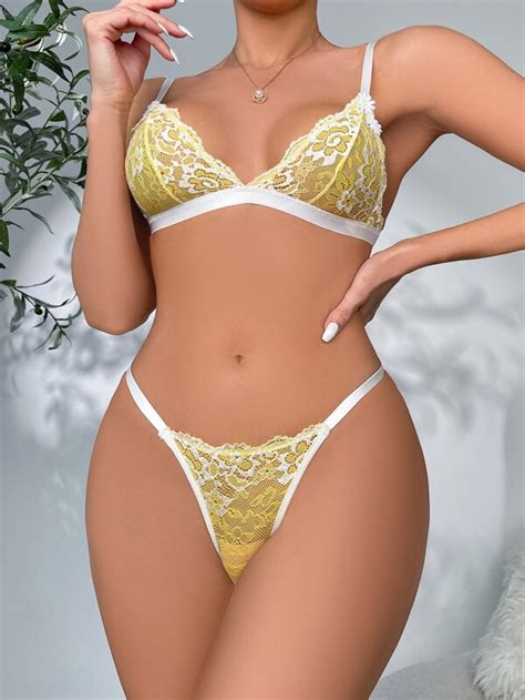 Floral Lace Lingerie Set SHEIN EUR