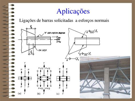 PPT Aula III Estruturas Metálicas DIMENSIONAMENTO DE LIGAÇÕES