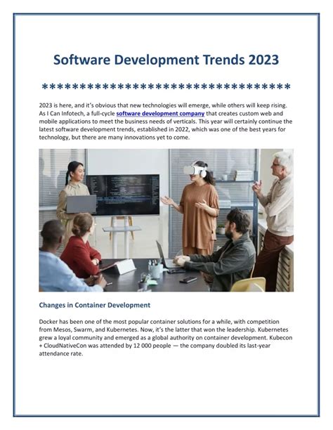 Ppt Software Development Trends 2023 Powerpoint Presentation Free