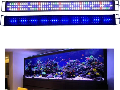 Aquarien ECO Rampe LED Aquarium 150CM Blanc Bleu Rouge Vert Lumière