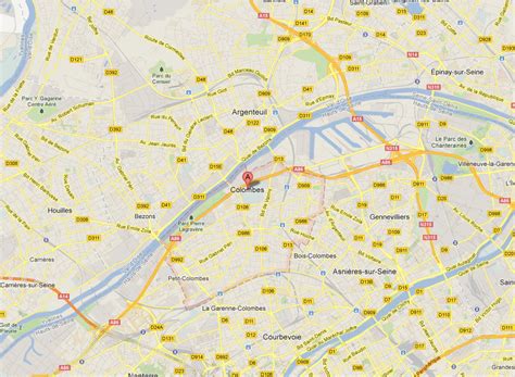 Colombes Map - France