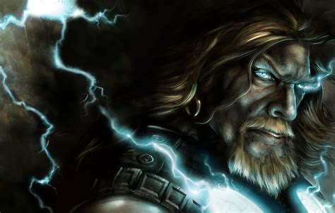 Wallpaper fantasy, background, Thor, lighting, god, thunder, god of ...